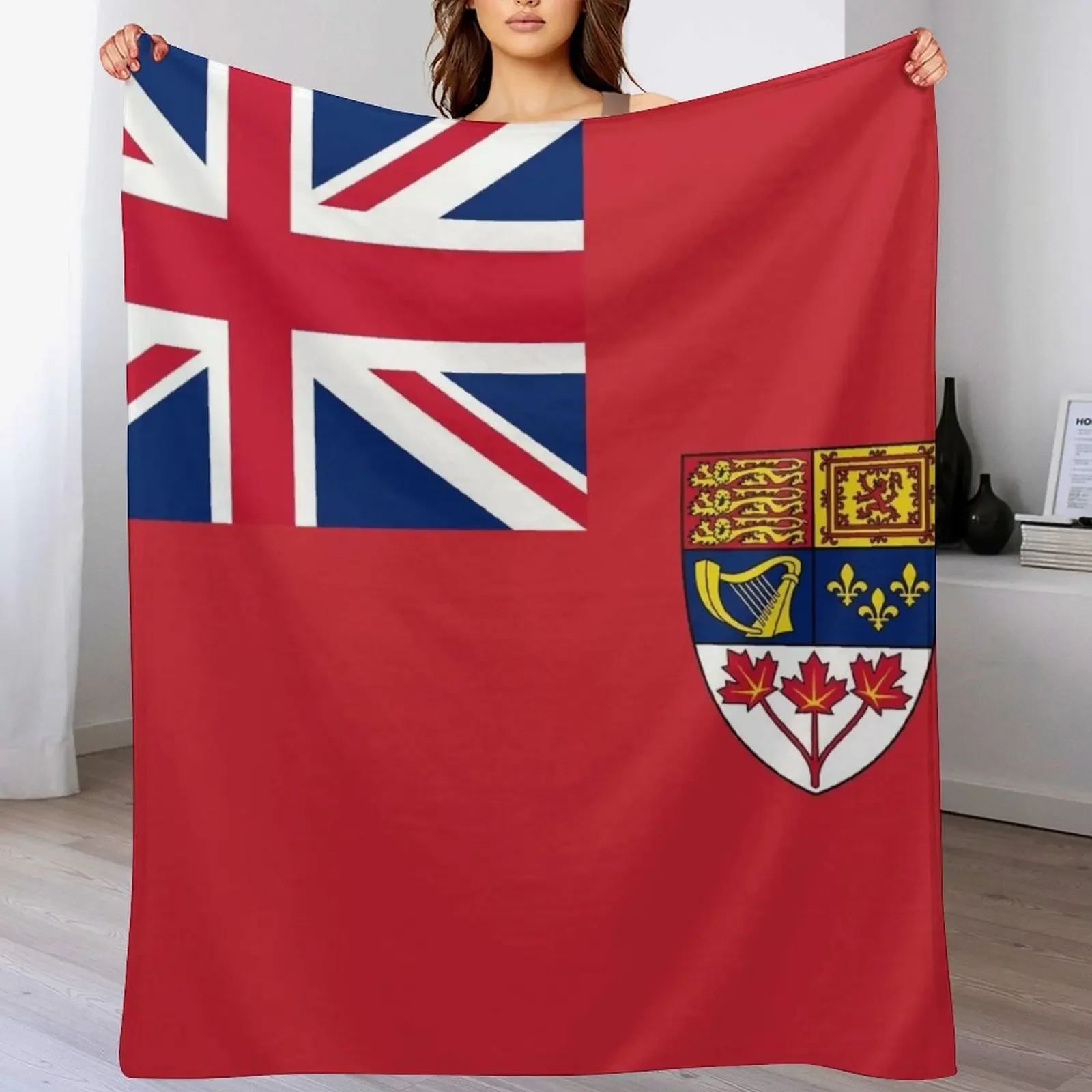 

Canada Red Ensign Flag vintage canadian symbol HD High Quality Online Store Throw Blanket Single Giant Sofa Soft Plaid Blankets