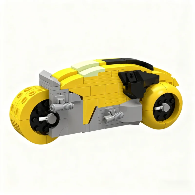 

256PCS MOC Creative Model Tron 82 Lightcycle Yellow Building Blocks Assembly Building Blocks Display Birthday Gift Premium Set