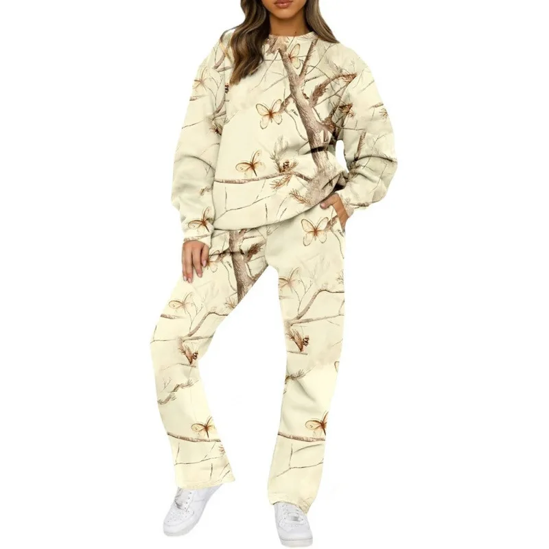 

Осенняя модная толстовка унисекс с камуфляжным принтом в джунглях и 3D принтом, пуловер с длинными рукавами и кленовым листом, повседневная городская толстовка с капюшоном