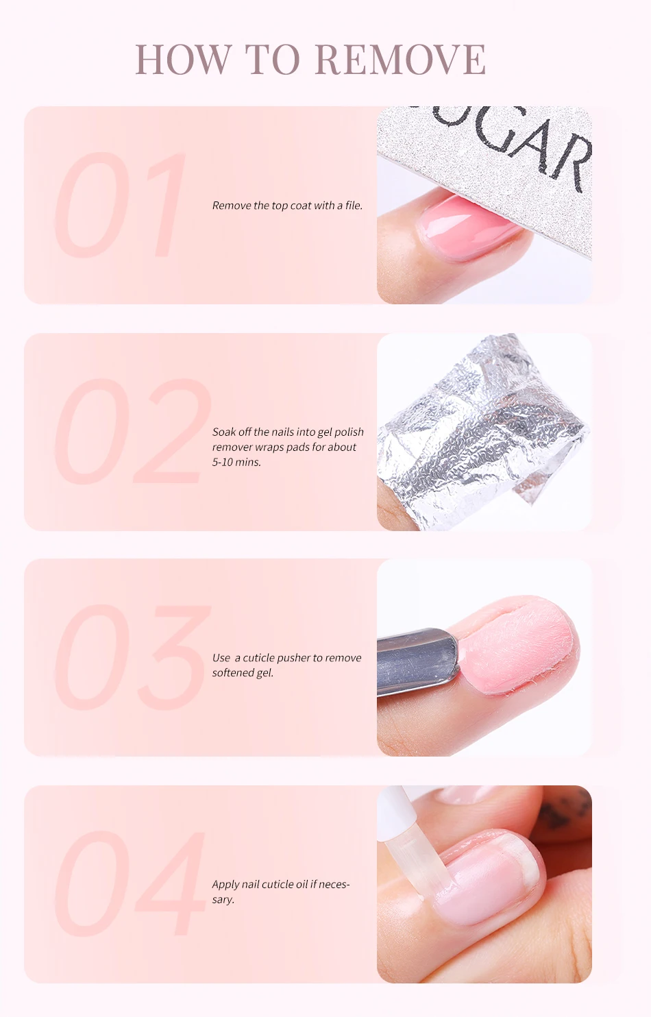 UR SUGAR 15 ml Jelly Nude Gel Nagellack Hellrosa Durchscheinende Farbe Soak Off UV LED Gel Lack Nail Art DIY Mode Maniküre – Detail 10