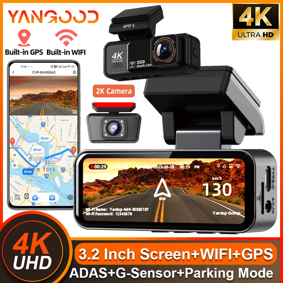 Yangood Dashcam Uhd…