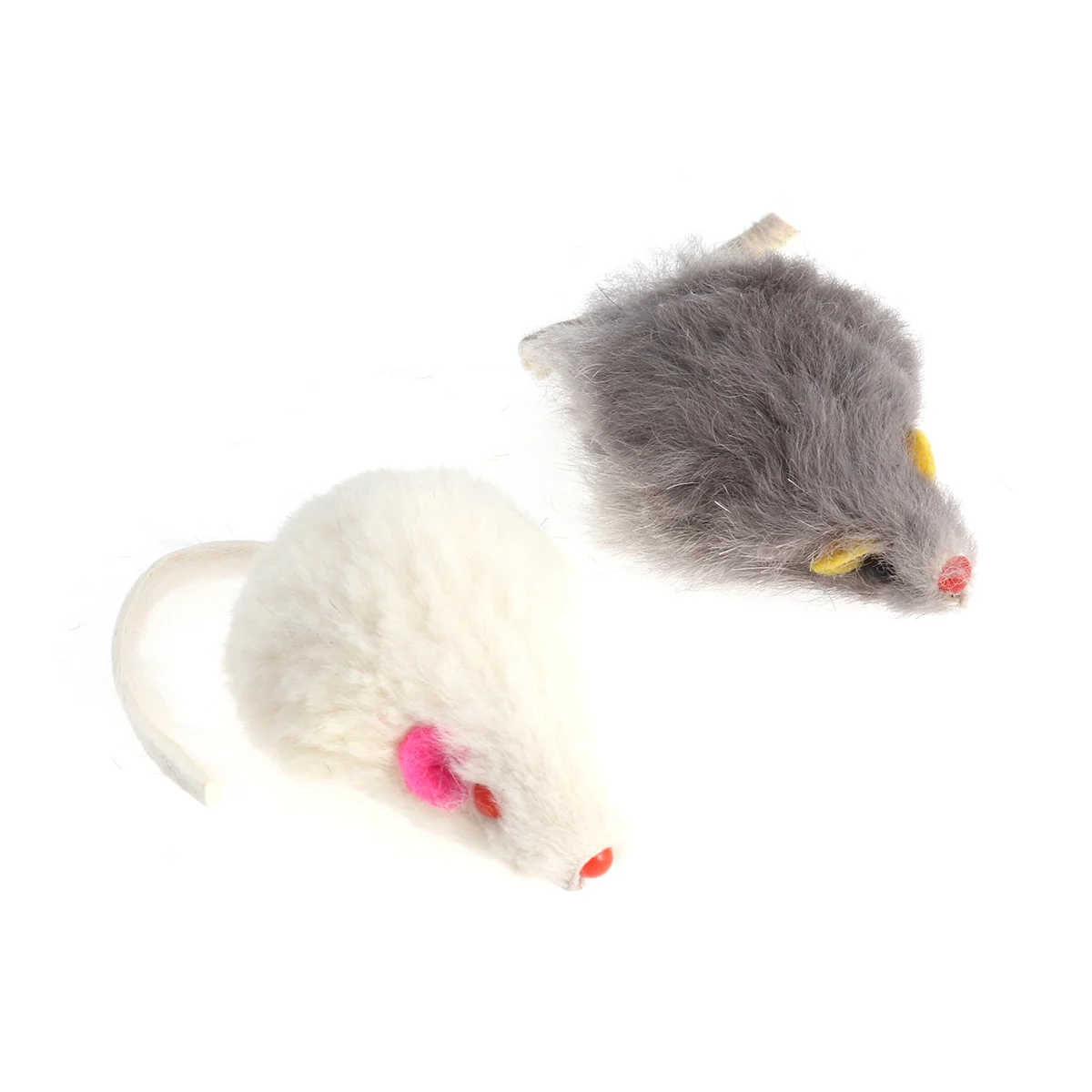 

5Pcs False Mice Toys Interactive Mini Funny Plush Mouse Toys Adorable Plaything for Pet Cats Kitten (Random Color)