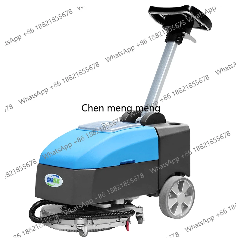 

Portable Folding Small Floor Scrubber Commercial Warehouse Restaurant Supermarket Fully Automatic Floor Cleaning Machine