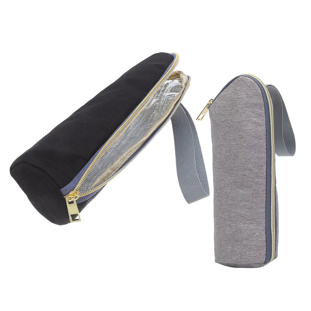 2Pcs Baby Bottle Insulated Cooler Bag Portable Thermal Carrier Nursing Bottle Warmer Cover for Travel Daycare Storage