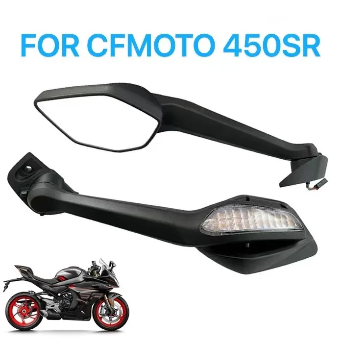 Motorcycle Rearview Mirror Turn Signal Lights Reverse For CFMOTO 450SR 450 SR SRS 450SRS Mirrors Reflectors Accessories CF450SR
