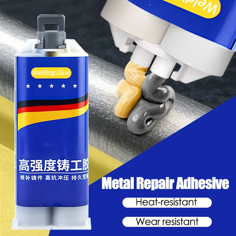 

High Strength AB Glue High Temperature Metal Repair Sealant 2 In 1 Industrial AB Casting Adhesive For Professional Metal Welding
