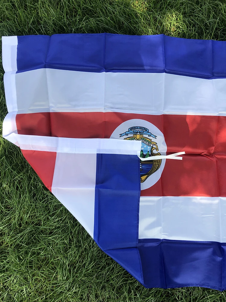 Bandera Costa Rica Sky impresa en poliéster para colgar - imagen 3