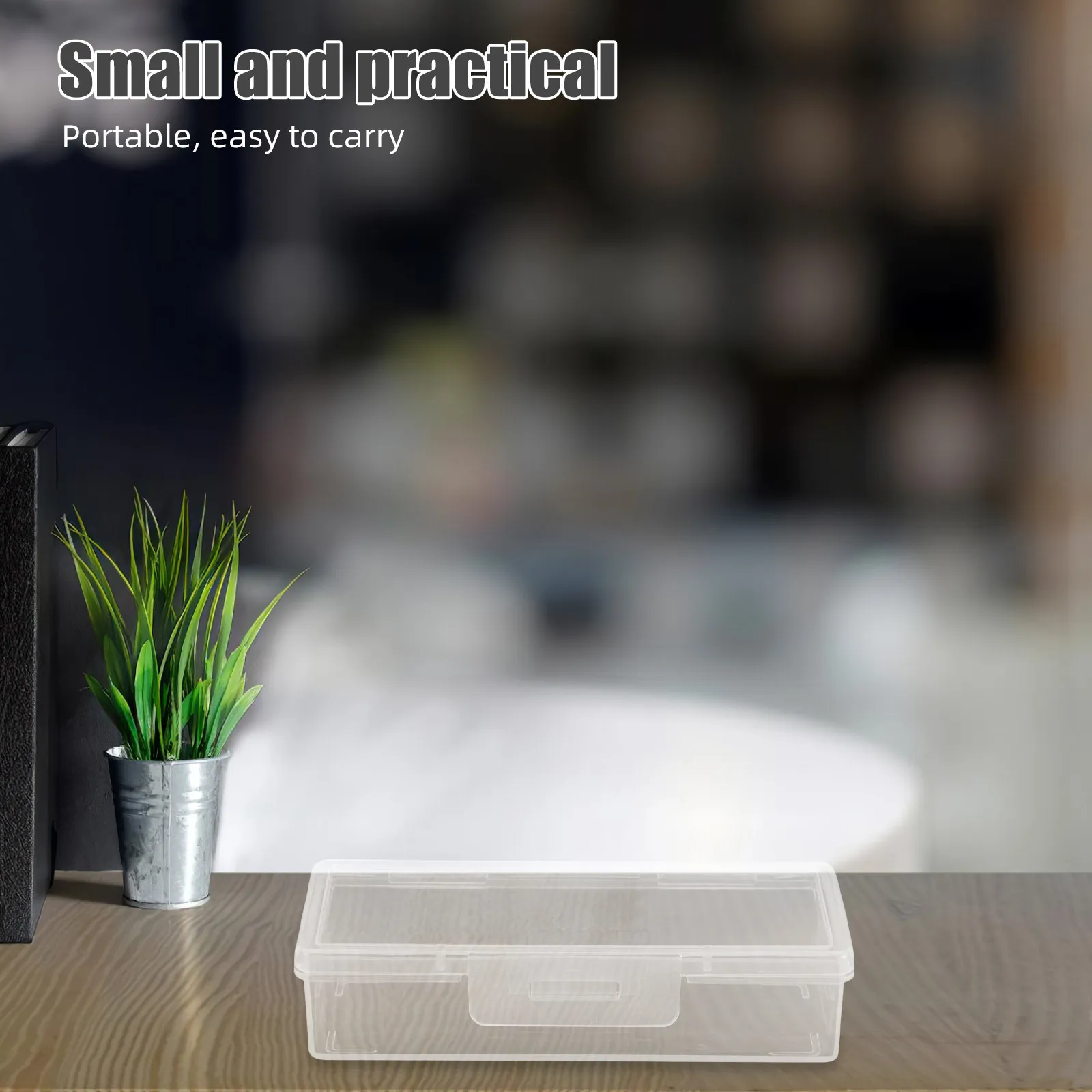 

Small Portable Transparent Jewelry Storage Box Compact Dustproof Organizer Cotton Swab Storage for Rings Earrings Travel