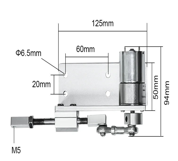 

16MM 12V 24V Small DIY Design Reciprocating Cycle Linear Actuator With DC Gear Motor