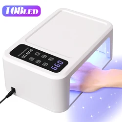 UV LED Lamp for Press On Nail Dryer Fast Dry LED Nail Drying Lamp Foldable for Curing All Gel Nail Polish Manicure