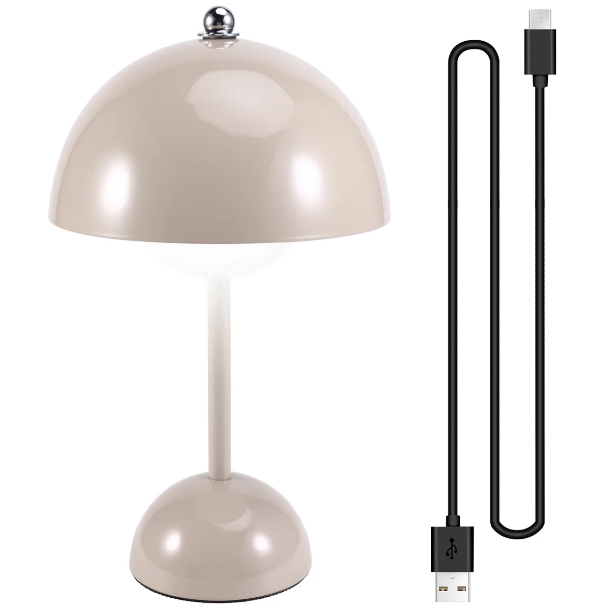 ใหม่เห็ดดอกไม้ Bud LED แบบชาร์จไฟได้โคมไฟตั้งโต๊ะ Night สําหรับห้องนอน Touch NightLight ตกแต่งโมเดิร์นเรียบง่าย