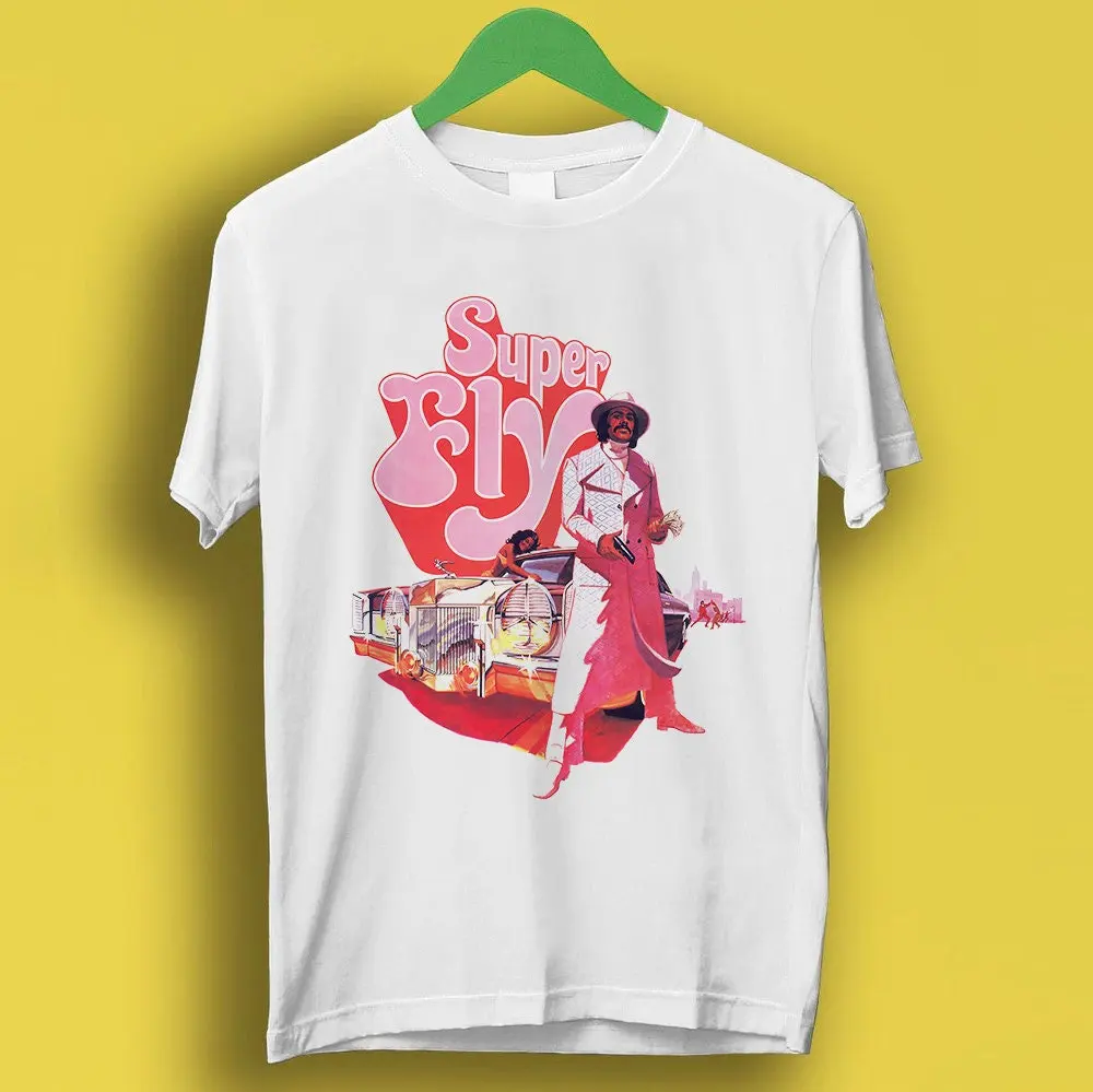

Super Fly Movie Film Meme Gift Funny Tee Style Unisex Gamer Cult Music T Shirt Summer Men's and Women's T-shirt Top