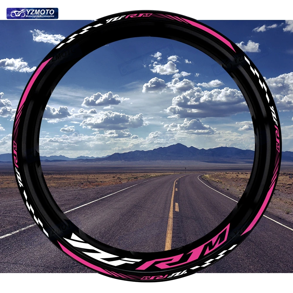 

Для мотоцикла YZF R1M YZF-R1M 17-дюймовая наклейка на ступицу переднего и заднего колеса, водостойкая наклейка, светоотражающие модифицированные декоративные наклейки на обод