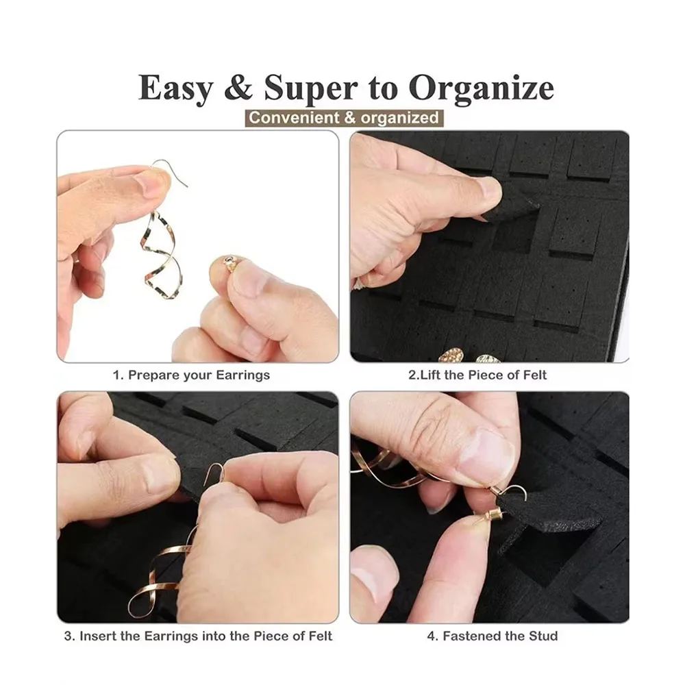 Wall Hanging Brooch Display Stand Felt Enamel Pin Badge Button Storage Holder Necklace Earring Hanging Organizer