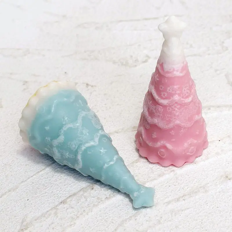 Moule en silicone pour sapin de Noël 3D, moule en silicone pour sapin de Noël 3D, bougie en forme d'étoile, conception d'arbre décorative, prévient les élections, résine xy