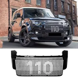 Black Car Grill for Land Rover Defender 90 110 130 2020 2021 2022 2023 2024 Front Bumper Grille Mesh Transform the Style