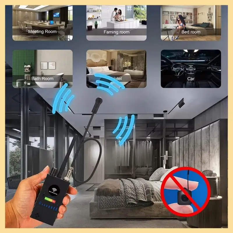 

B16C-Профессиональный искатель радиочастотных сигналов, высокая чувствительность, сканер ошибок GSM, локатор устройств для прослушивания