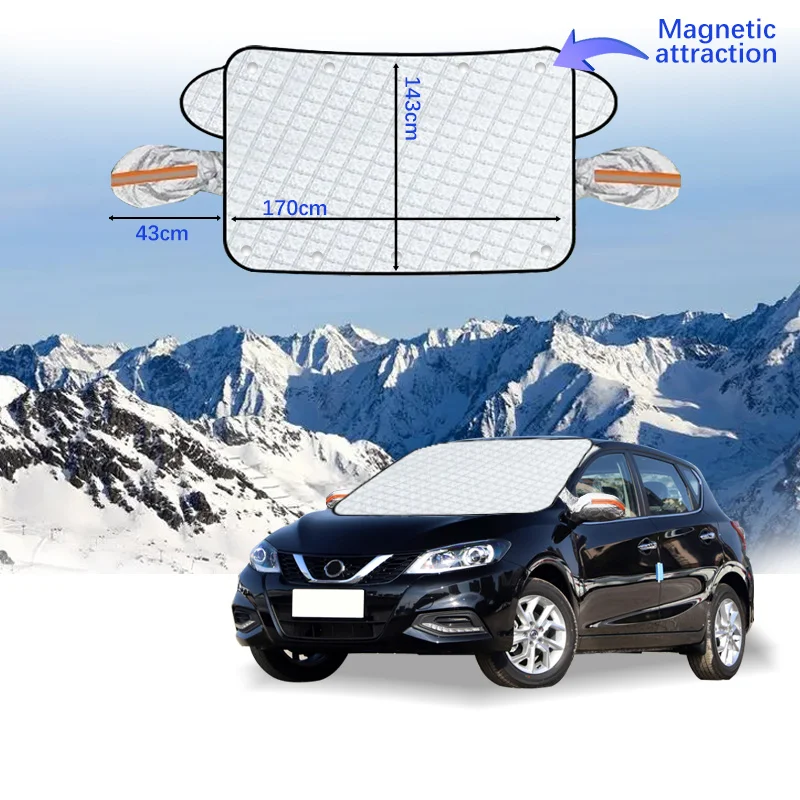 

Car Windshield Cover Magnet Winter Window Snow Shield Anti Frost Auto Front Window Snow Cover For Nissan TIIDA