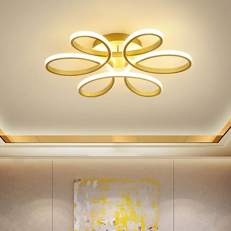 Fashionable simple modern creative individual room dining room grand living room warm and romantic bedroom led ceiling lamp