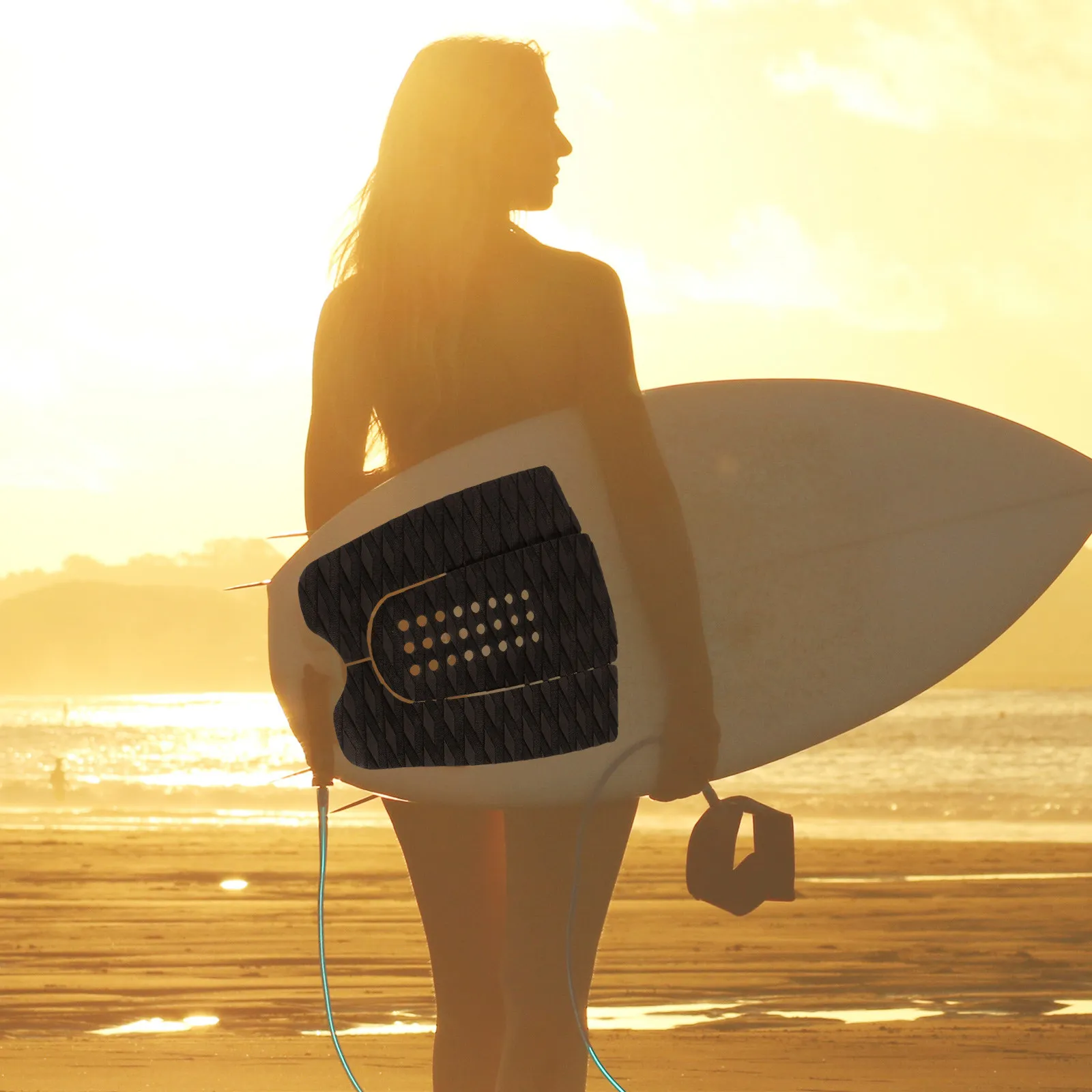 

Набор из 3 штук: Накладки для досок для серфинга с высокой адгезией из ЭВА для крепления на палубу, максимальное сцепление при использовании на бордшортах и на хвостовой части доски