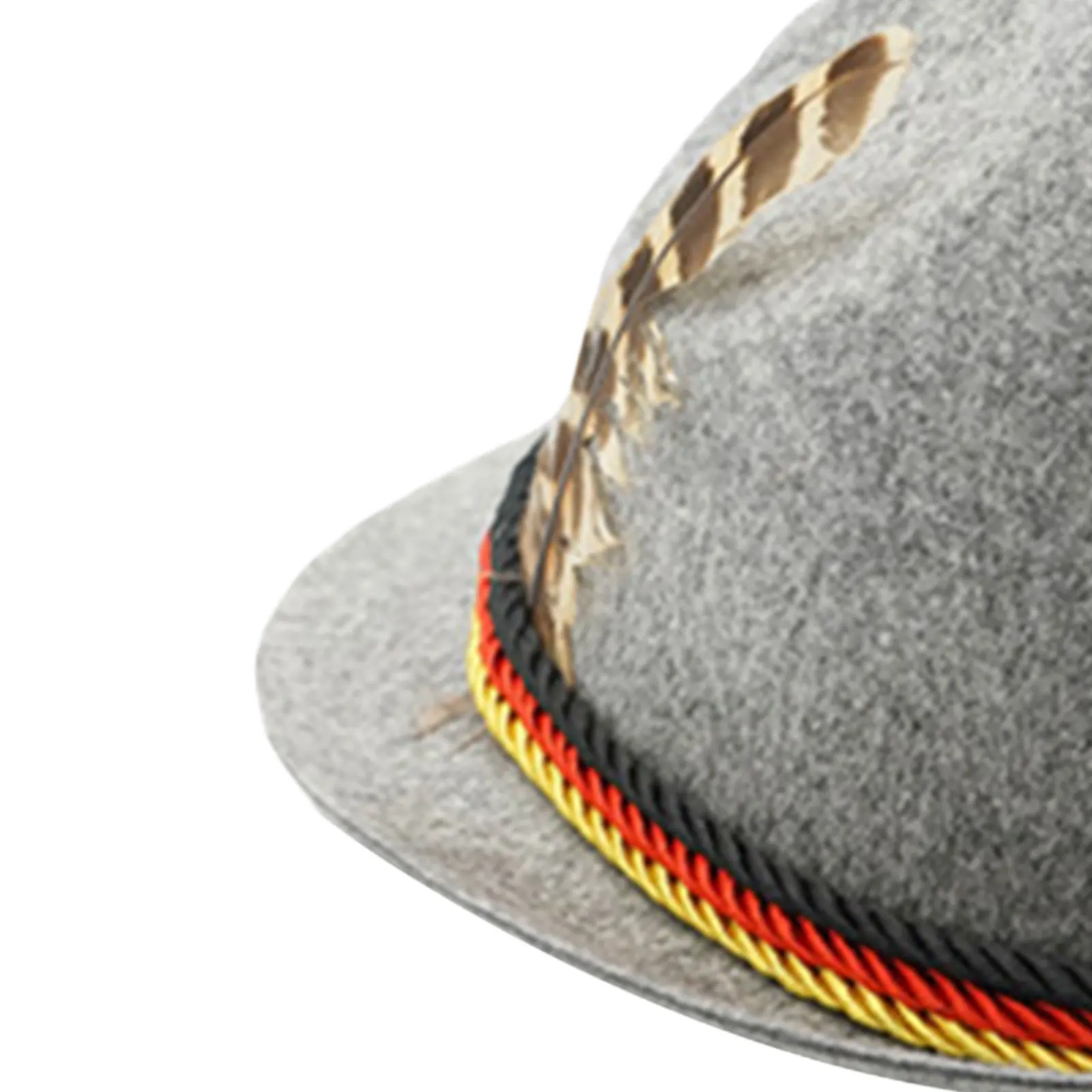 German Oktoberfest Fedora Unisex Panama Jazz Feather Felt Hat Munich Beer Hats Halloween Costume