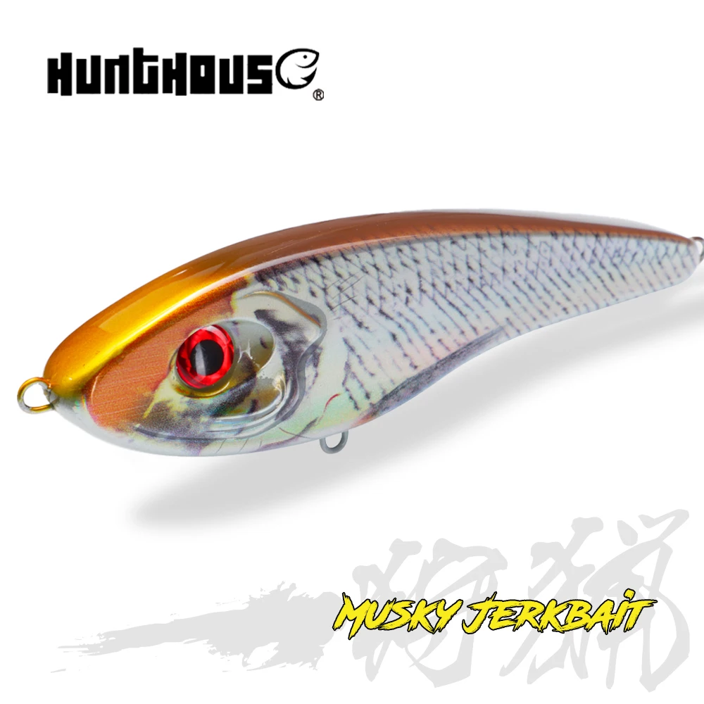 

Hunthouse Официальный магазин рыболовная приманка Jerkbait окунь Щука приманки искусственные жесткие медленно тонущие для зимней рыбалки аксессуа...