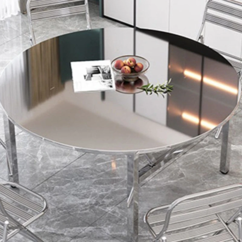 

Современный бытовой журнальный столик, складные обеденные стулья из нержавеющей стали, уличная удобная мебель для кафе Salontafel XY40KFZ