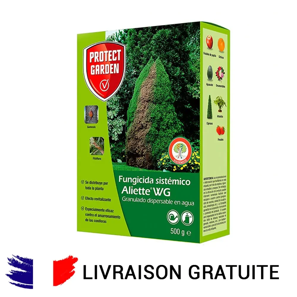 Bayer Aliette Wg formals fongicidas Préventifs Et cuatifs 500 G fongicida System para Gazon Et Conifères
