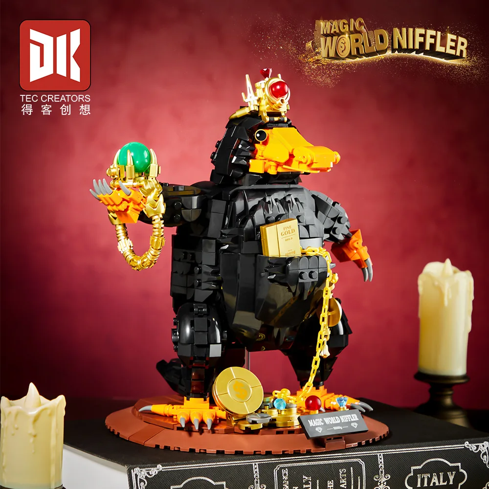 

Строительные блоки «Гарри Поттер: Ниффлер» — Фантастические твари, MOC, 3D-модель, конструктор «Магический мир», фигурка, игрушка для детей, рождественский подарок
