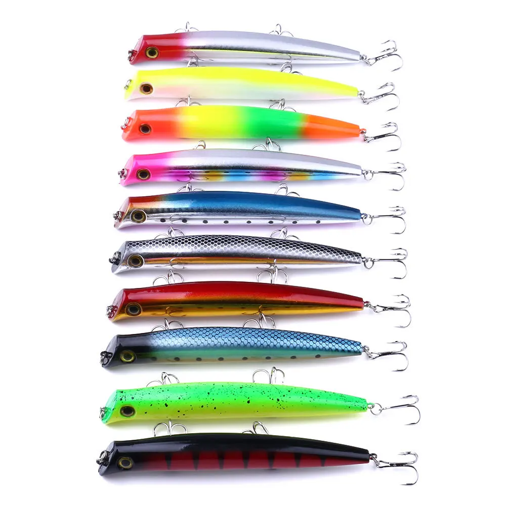 120mm 17g Topwater Popper Zee Lokt Afstandsschot Potlood Kunstaas Pesca Wobblers voor Snoekbaars Swimbait vissen Accessoires