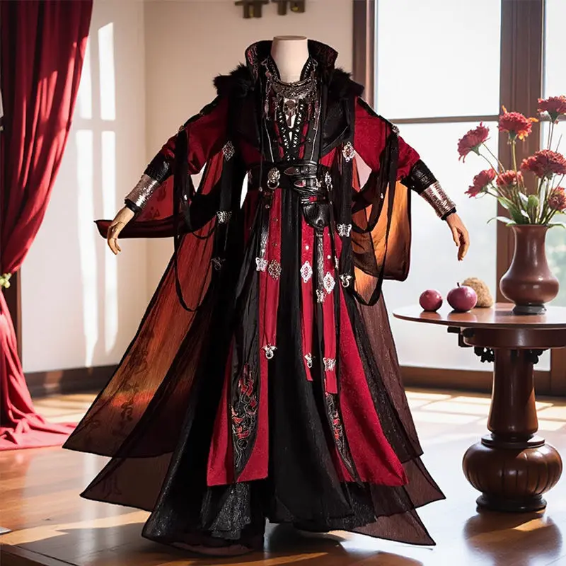 

Blessing from a heavenly official Ghost King Huacheng San Lang Cosplay Costume Ancient Style Hanfu Cosplay Anime Set Unisex