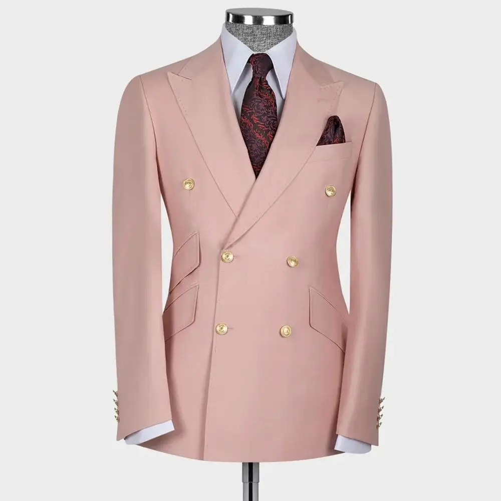 1 세련된 남성용 세트 재킷, 포멀 부티크 비즈니스, 세트 재킷, 탑 라펠 웨딩 재킷