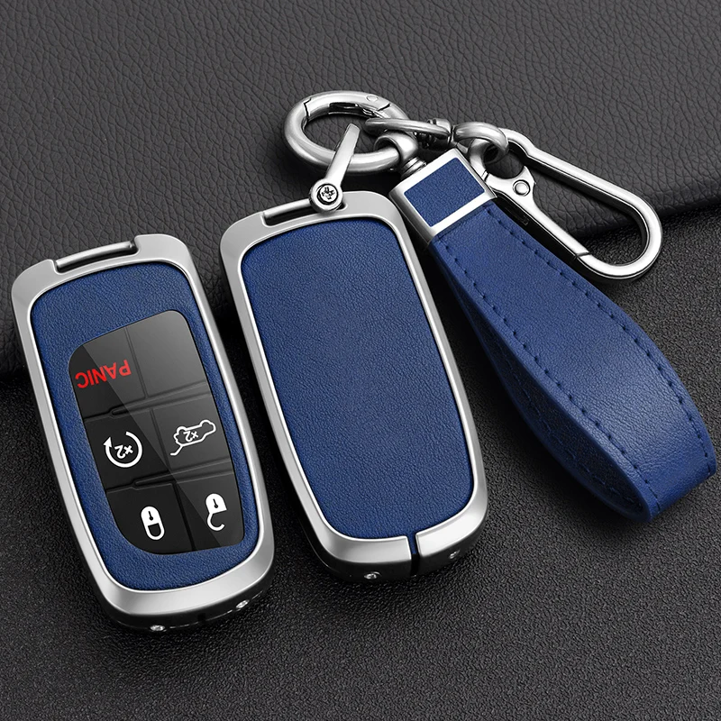 2 3 4 Button Car Key Case Full Cover for Jeep Grand Cherokee Renegade Fiat Freemont Dodge Charger Challenger Durango Journey