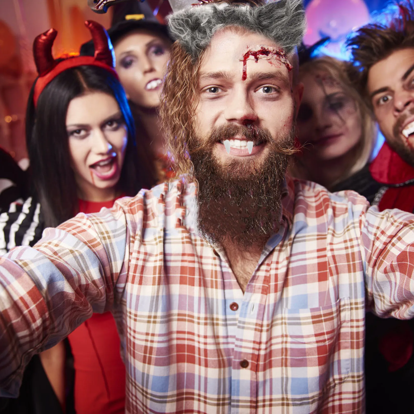 10 جرام غراء ذوبان ساخن لأنياب مصاصي الدماء عقد قوي لاصق الهالوين آمن للاستخدام عن طريق الفم سهل الاستخدام دعائم الحفلات التنكرية الجديدة #1