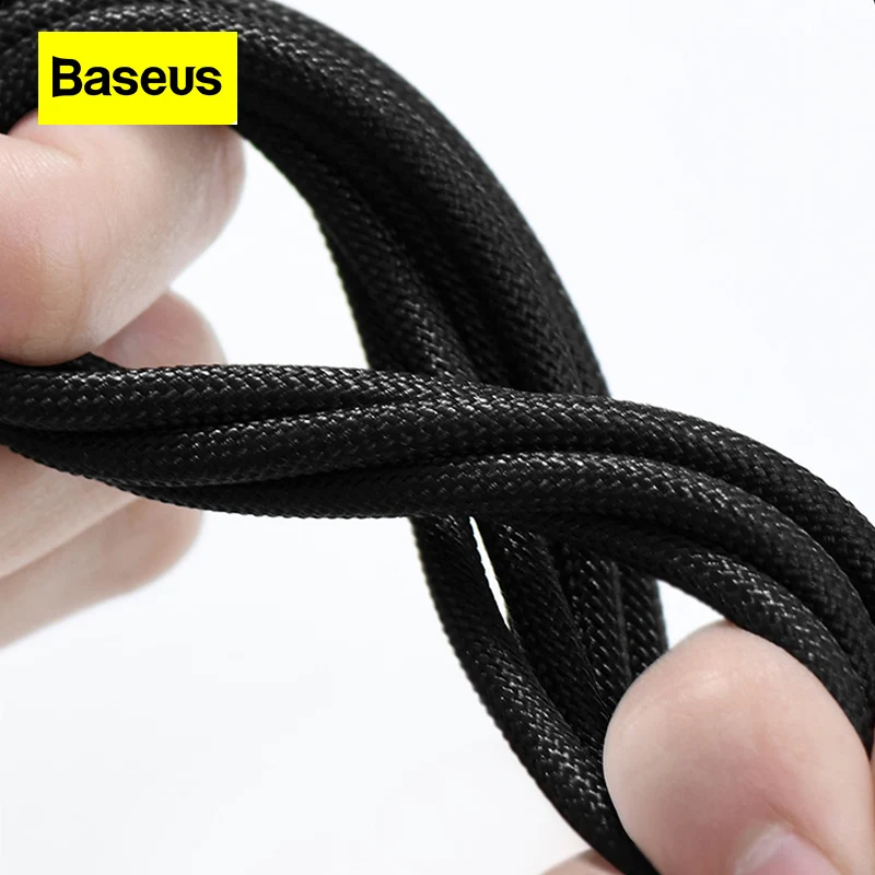 Baseus Three in One Charging Data Cable for Android Typec Car Three Head Fast Charging Multifunctional Portable Charging Cable