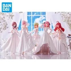 BANDAI Genuine The Quintessential Quintuplets Anime Figure Nakano Ichika Yotsuba Wedding Dress Action Figure Toys For Kids Gift