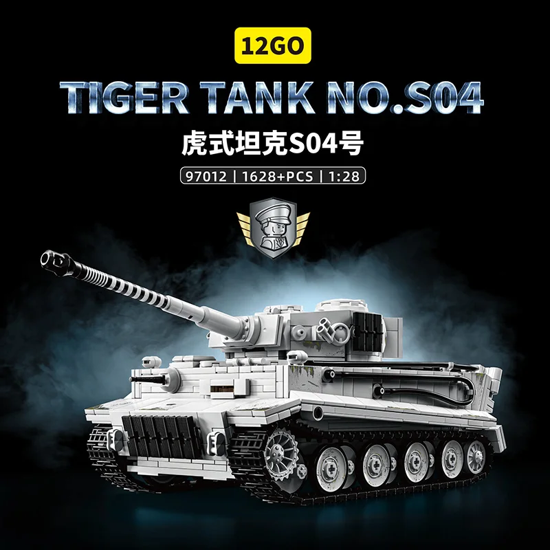 

WW2 Wittmann S04 Tiger Aces Tank Строительные блоки Немецкий танк военной боевой танк с фигурками экипажа Кирпичи Игрушки для детей Подарки