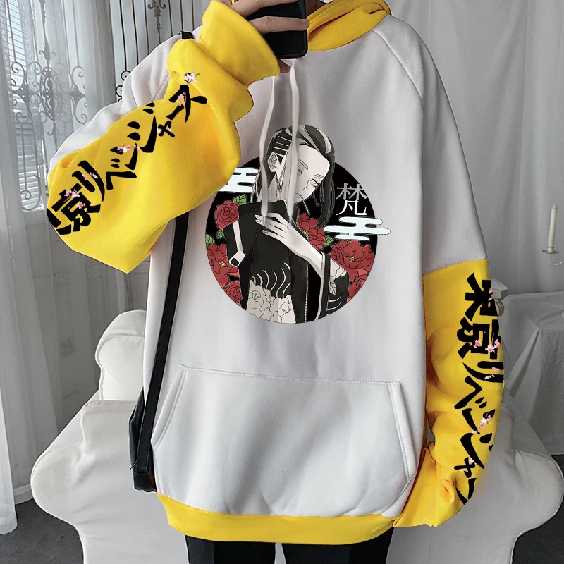 Japanese Manga Tokyo Revengers Anime Long Sleeve Sweatshirts Women Kawaii Imaushi Wakasa Cartoon Loose Casual Hoodies Clothes