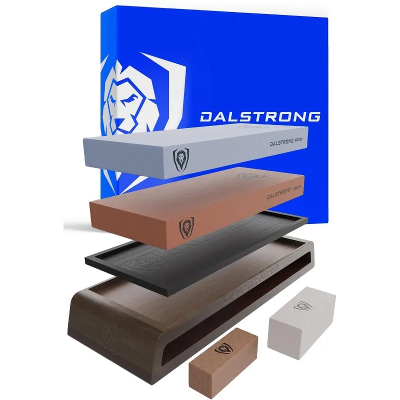 Premium Whetstone Kit  #1000/#6000 Knife Sharpening Kit   Extra Large Grit Stones   Top-Grade Corundum   Thick Knife