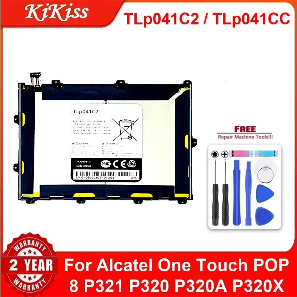 

Long-Lasting Replacement Tlp041c2 Tlp041cc Tablet Battery For Alcatel One Touch Pop 8 P321 P320 P320A P320X 4060Mah