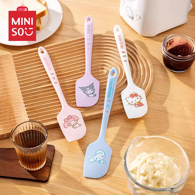 

Miniso Hello Kitty Silicone Spatula Sanrio Cream Cake Scraper Cooking Baking Stirring Tool Food Grade Non-Stick Heat-Resistant