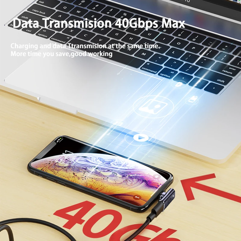 Адаптер USB Type-C магнитный, 24 контакта, 100 Вт