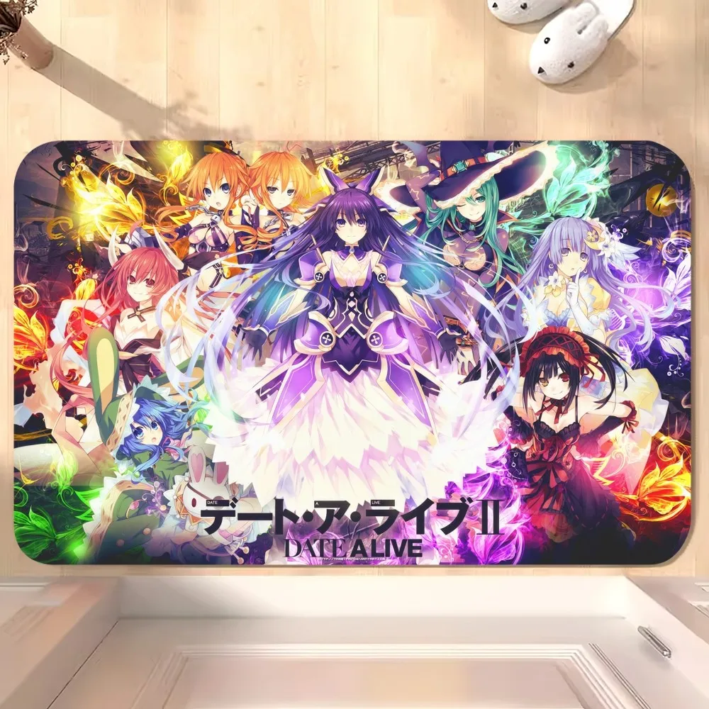 Bilili Anime DATE A LIVE tappetino camera da letto cucina porta bagno casa piede Super assorbente antiscivolo