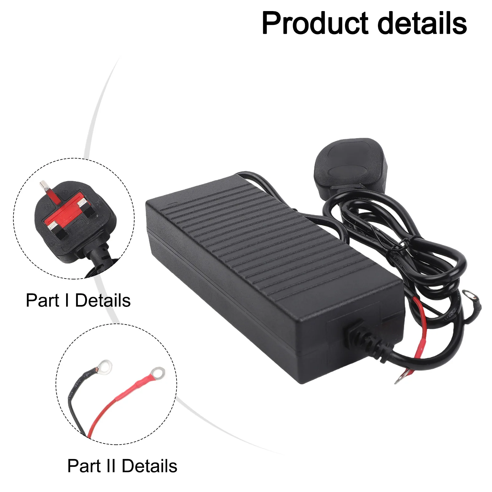 

For RV Heater Power Black 12V 12A Adapter Diesel Heater Power Stable 12V Output 100-240V Input 12A Output Current