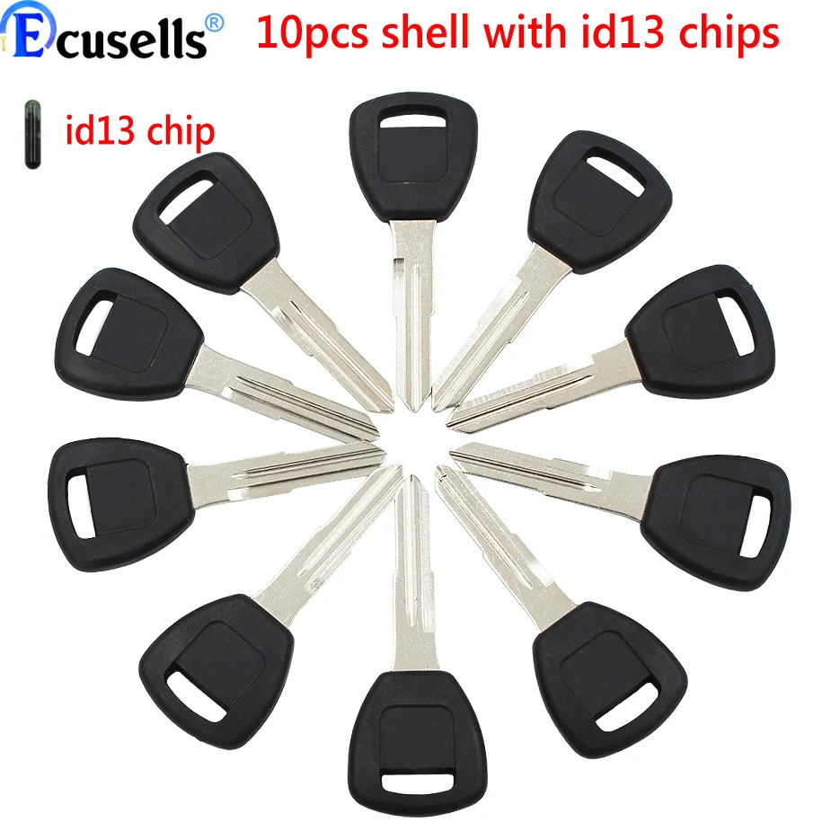 10PCS/LOT, Transponder Car key Key Chip ID13 ID 13 For HONDA For Honda Accord Civic Insight Odyssey Prelude S2000