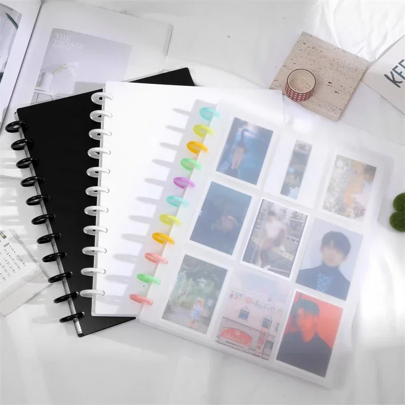 Ins Photo Album Kpop Binder Photocards Holder Creative Idol Cards Collect Book Train Ticket Album Card Binder Student Stationery