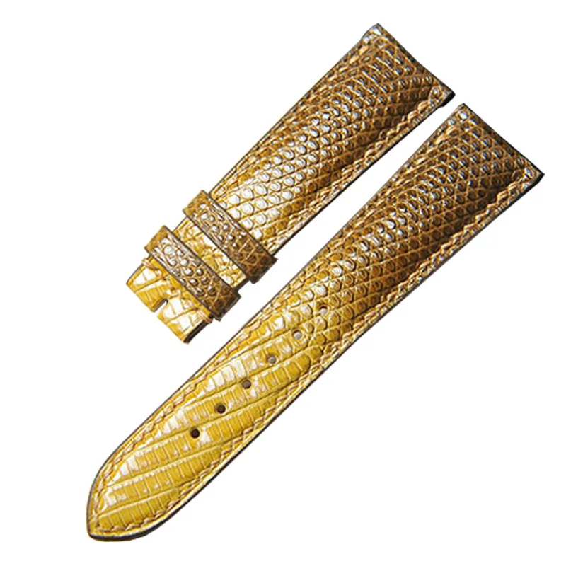 FUYIJIA 10MM~26MM Luxury Private Custom Strap Crocodile Skin Watchbands Ostrich Skin / Lizard Skin / Cowhide Handmade Watch Band