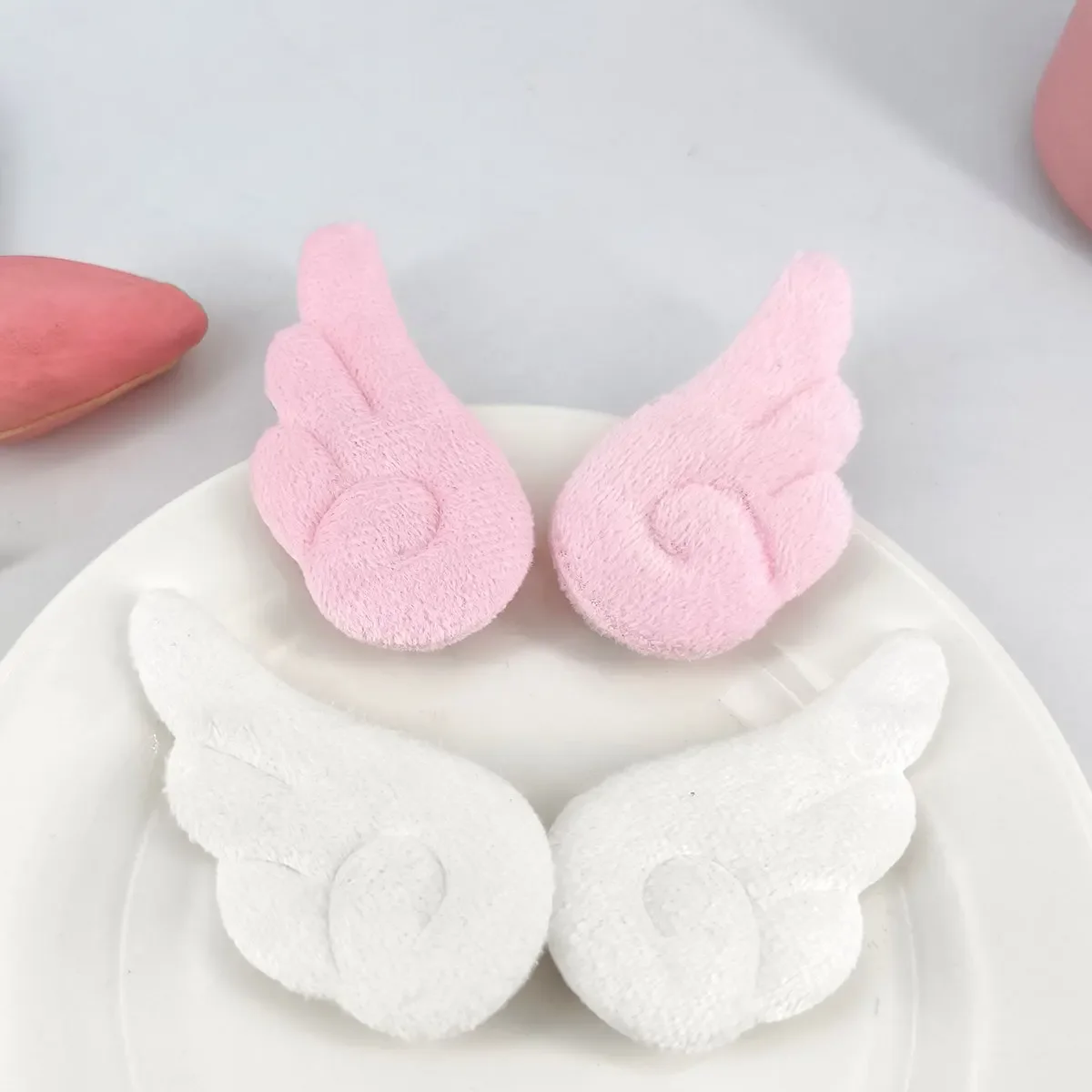 

2Pcs Angel Wings Girl Hairpin Super Cute Angel Wing Plush Hair Clip Accessories Barrettes Hairgrip Headdress Headwear