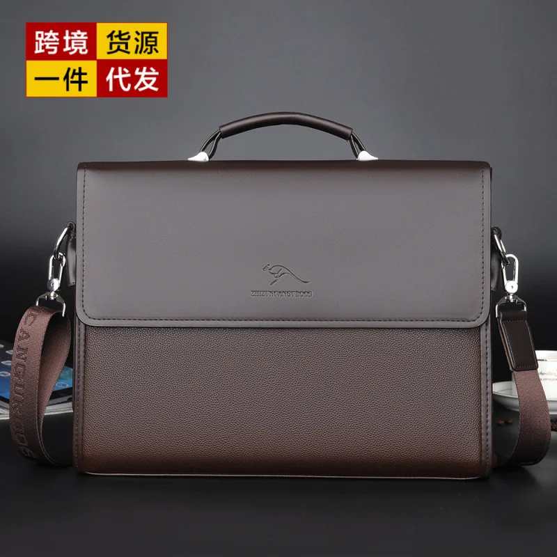 

Rudi Kangaroo Cross-Border Supply Men's Briefcase Large Capacity Handbag Business Shoulder Bag One Piece Dropshipping1804