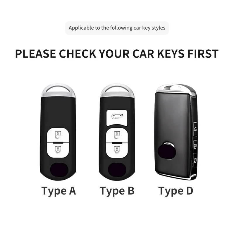 Funda para llave remota de coche, carcasa Fob Mazda 2 3 6 CX-9 CX-3CX-5 CX-30 Atenza Axela Demio CX7 BCYB-67-5DY, llavero de Pu de 2/3/4 botones